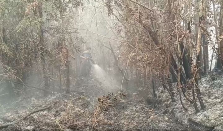 烟霾笼罩巴朗卡拉亚     空气质量持续恶化 